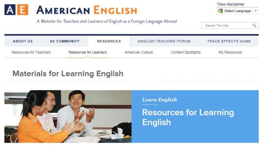 AE Learning Site Page